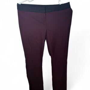 Express Burgundy Columnist Slim Fit Pants - Size 2R